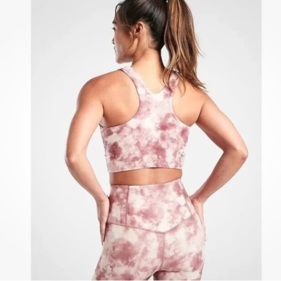 Athleta Other - Athleta Conscious Crop Printed AC XS Sports Bra Just Dance Ballerina Gown Marble